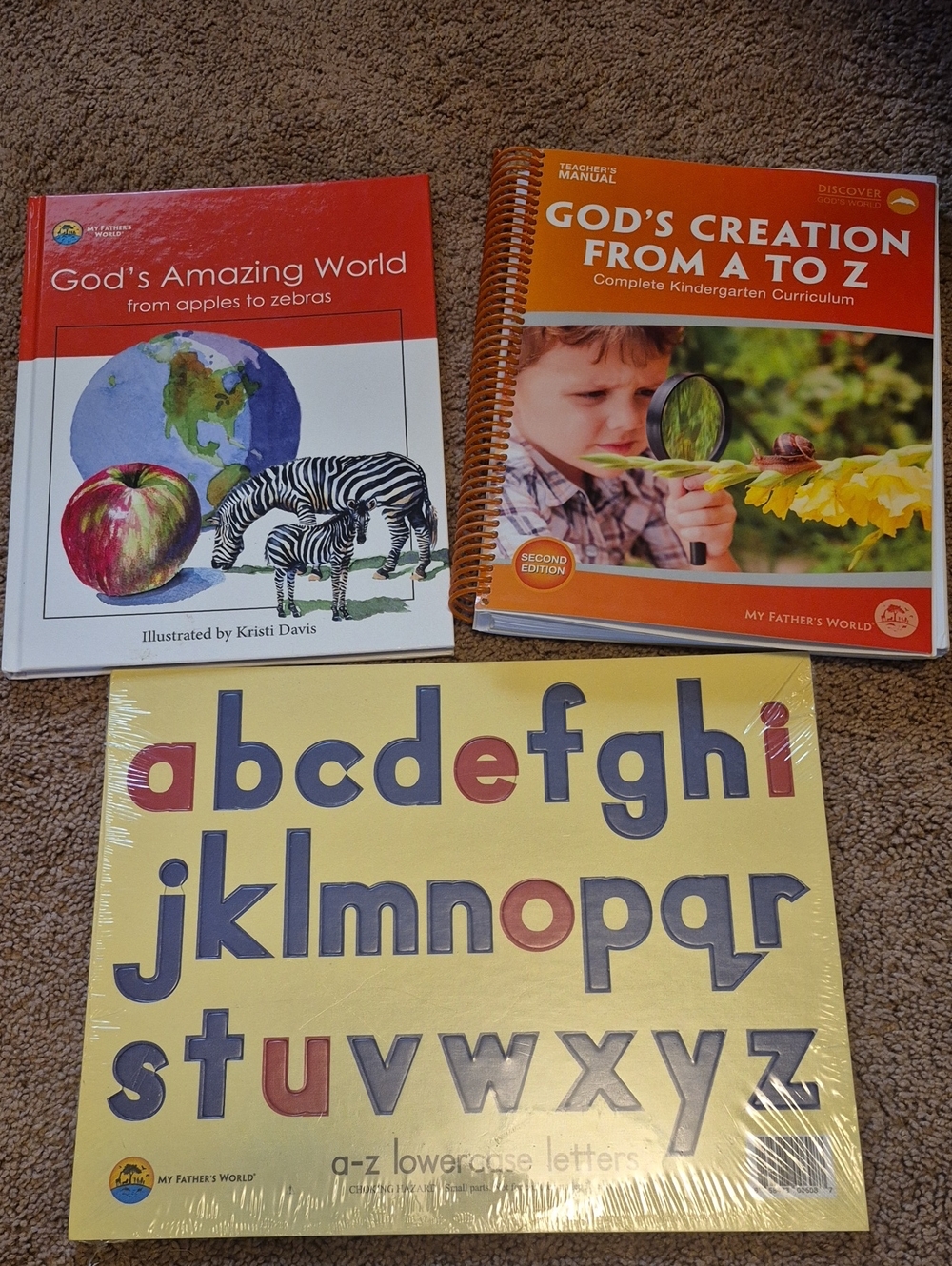 My Fathers World Kindergarten Teacher Manual, Alphabet And God's Amazing World